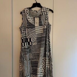 Brand new with tags awesome black and white dress